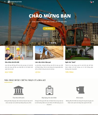 Mẫu Website Công Ty Xây Dựng - CT2