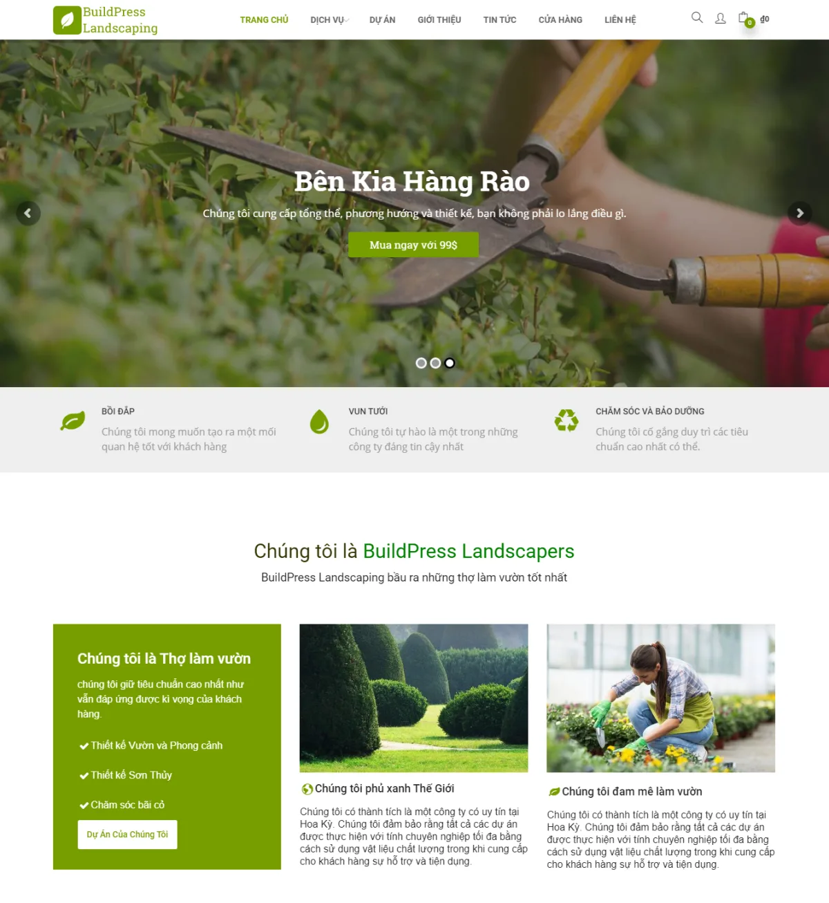 Mẫu thiết kế website giới thiệu công ty
