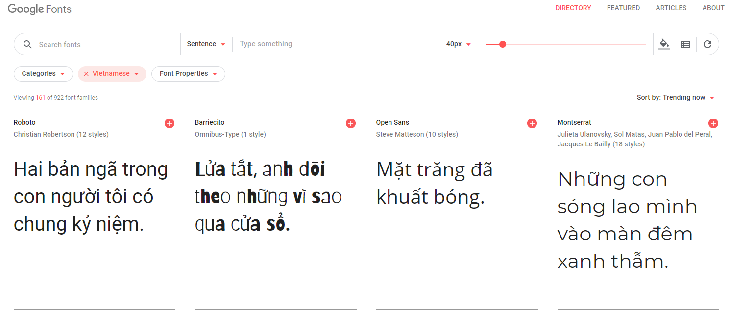 Hướng dẫn thay đổi font chữ cho website