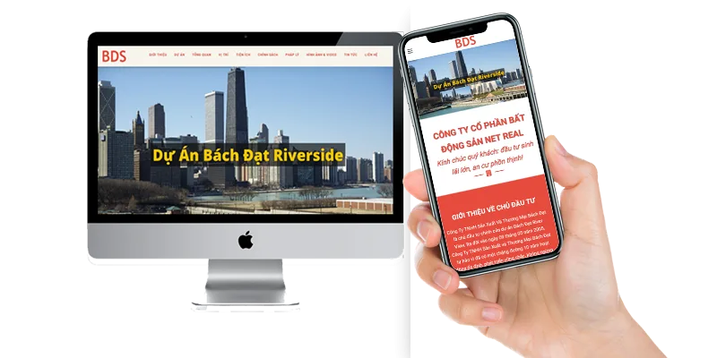 thiết kế website bất động sản