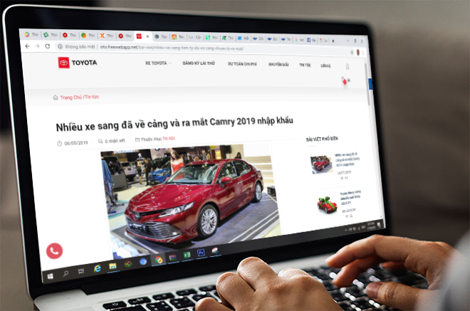 thiết kế website bán ô tô