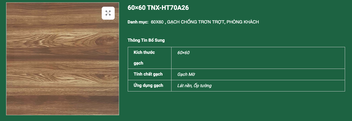 Thêm thuộc tính, thông tin bổ sung cho mỗi sản phẩm