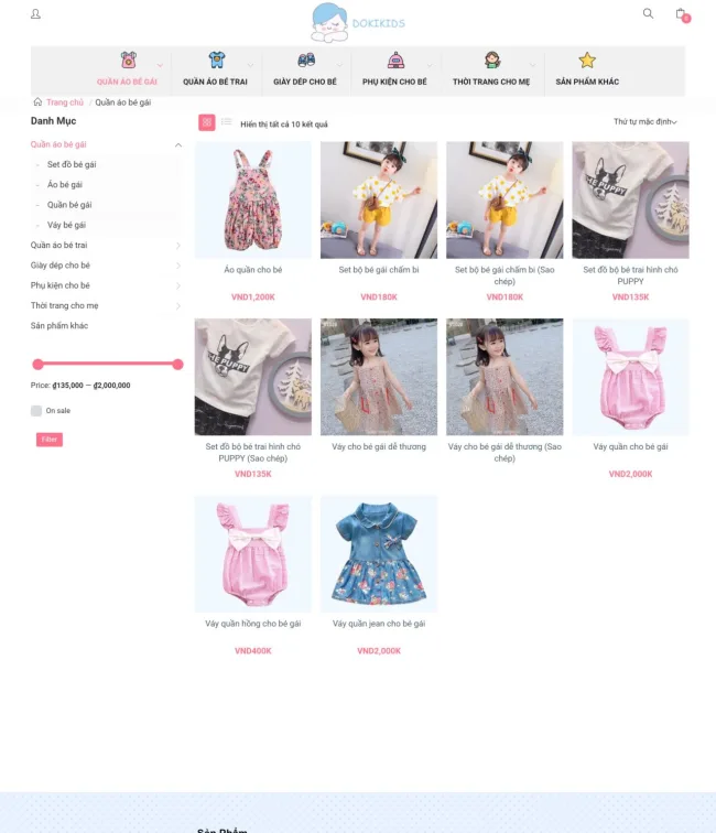 Mẫu Website Bán Hàng Thời Trang Trẻ Em - BH7 - Hình ảnh 6