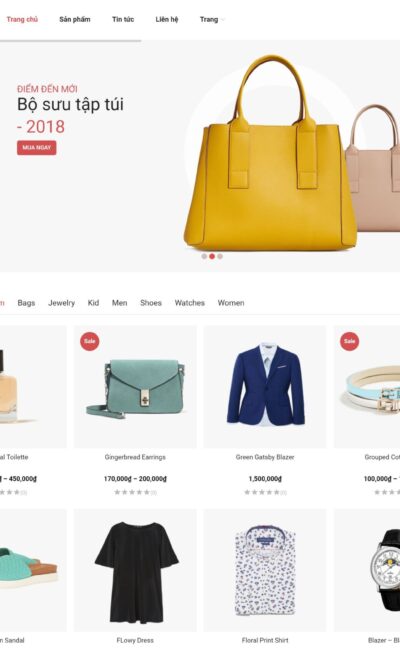 Mẫu Website Bán Hàng Thời Trang - BH10