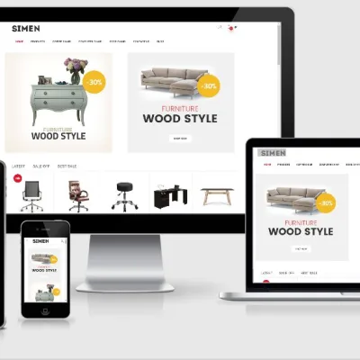 Mẫu website bán hàng nội thất hiển thị tốt trên các màn hình điện thoại,máy tính