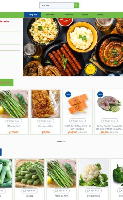 avatar mẫu website cửa hàng bán thực phẩm online - bh12
