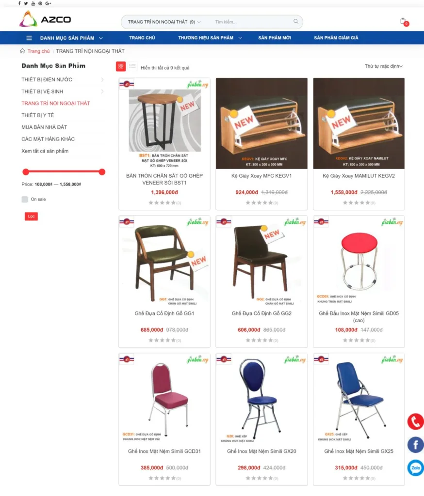 Dự án website AZCO
