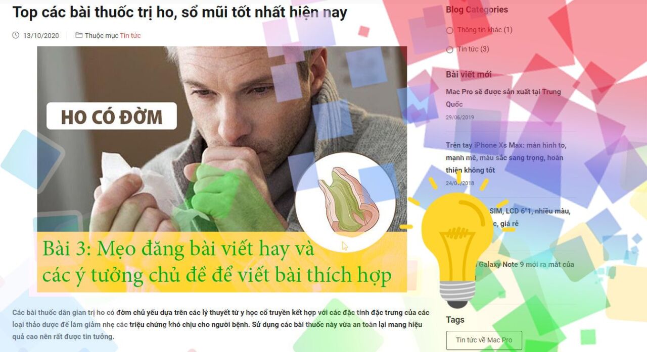 Bài 3: Mẹo đăng bài viết hay và các ý tưởng chủ đề để viết bài thích hợp