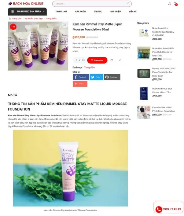 Chi tiết sản phẩm