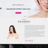 Trang home mẫu website công ty kinh doanh dịch vụ spa&beauty
