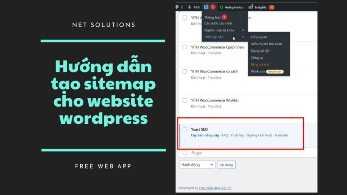 Hướng dẫn tạo sitemap cho website wordpress