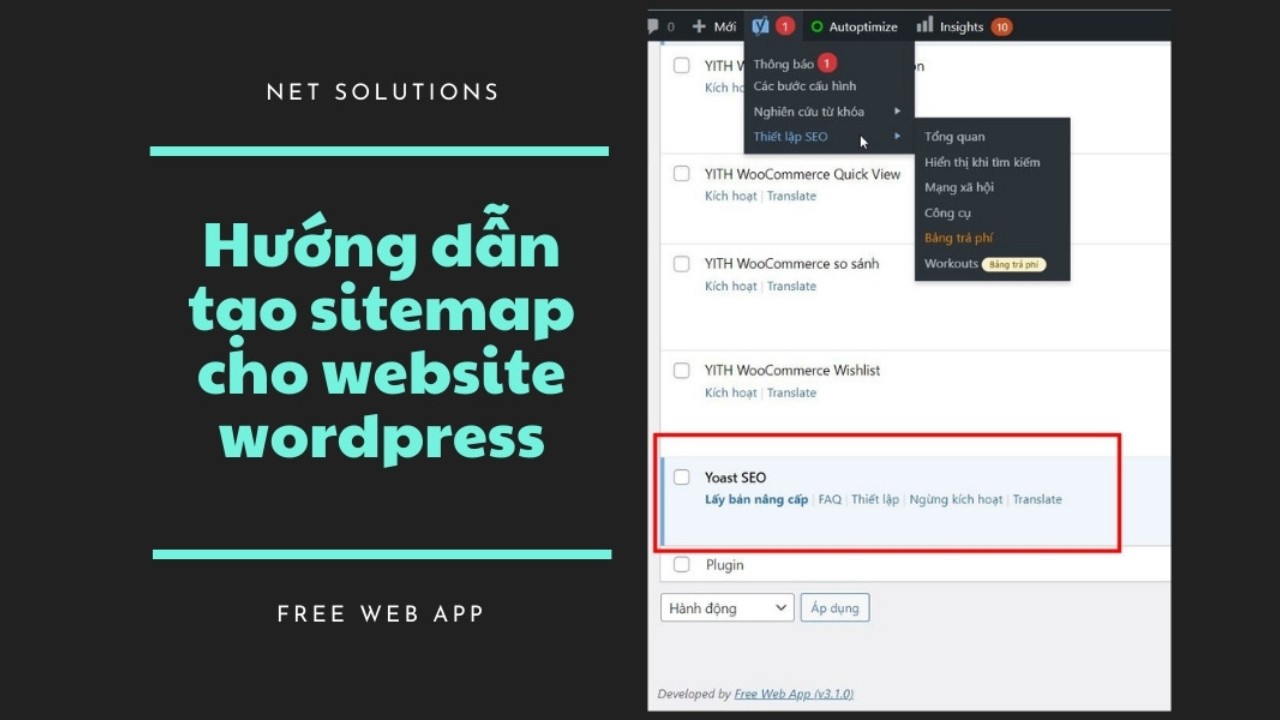 Hướng dẫn tạo sitemap cho website WordPress