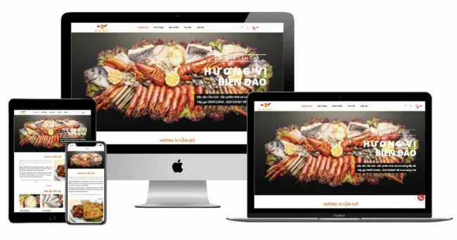 Mẫu Website Bán Hàng Hải Sản - BH15 - Hình ảnh 3