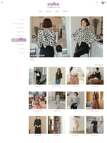 Dự án website Cake Fashion