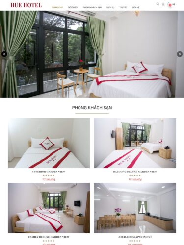 Dự án website khách sạn Huế