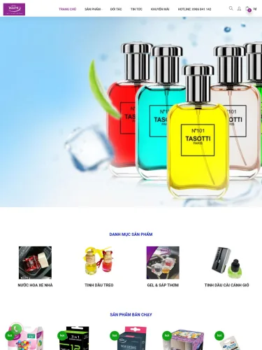 Dự án website Tasotti Việt Nam
