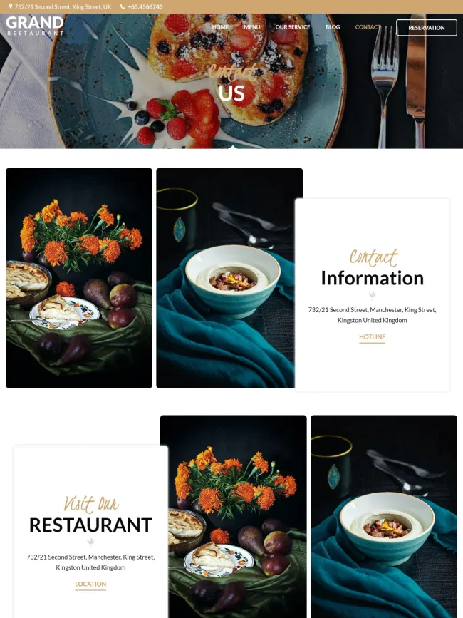 Mẫu Website Nhà Hàng - NH2 - Hình ảnh 5