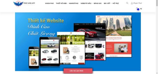 Thiết kế trang web khách sạn