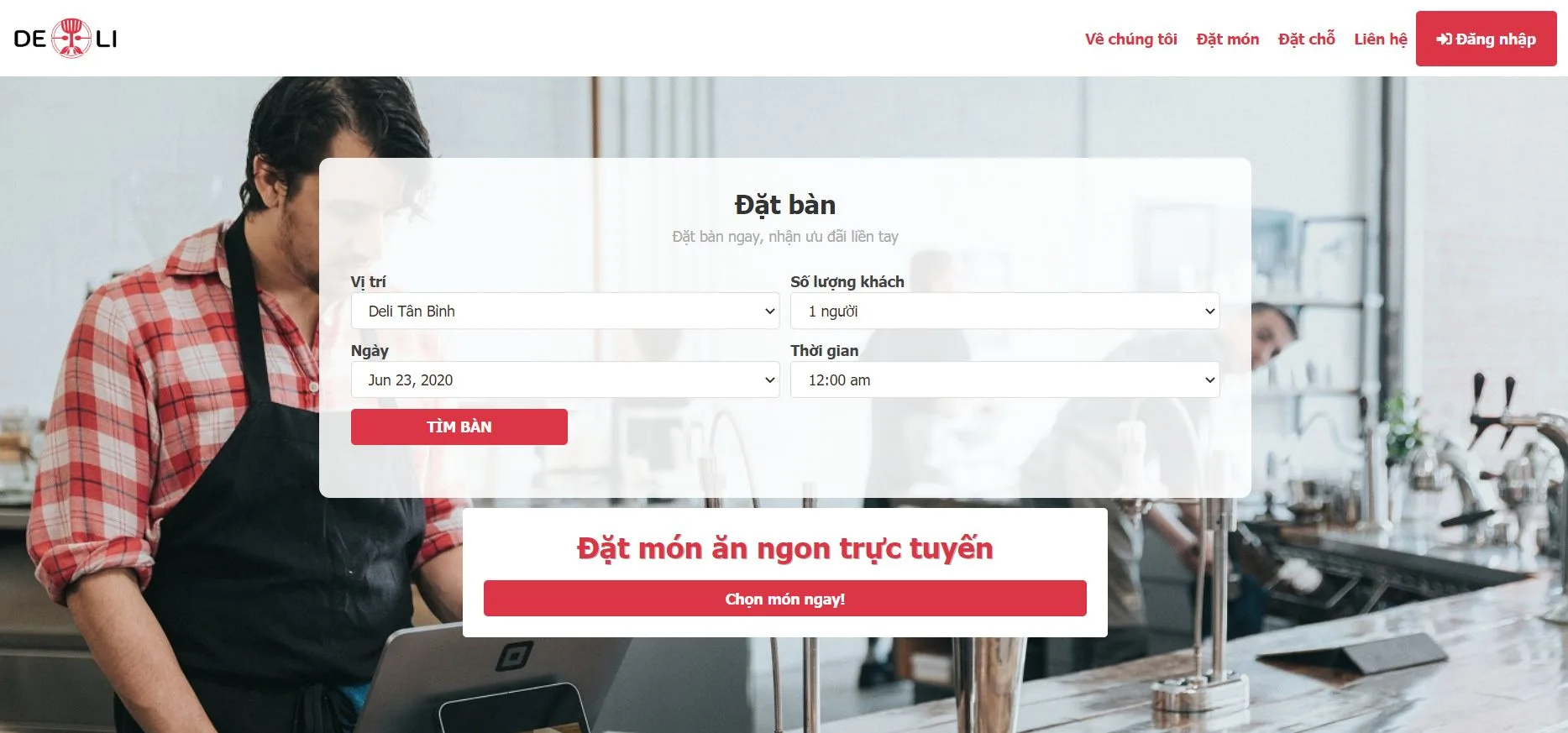 Thiết kế web nhà hàng