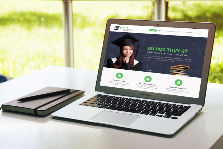 thiết kế website du học