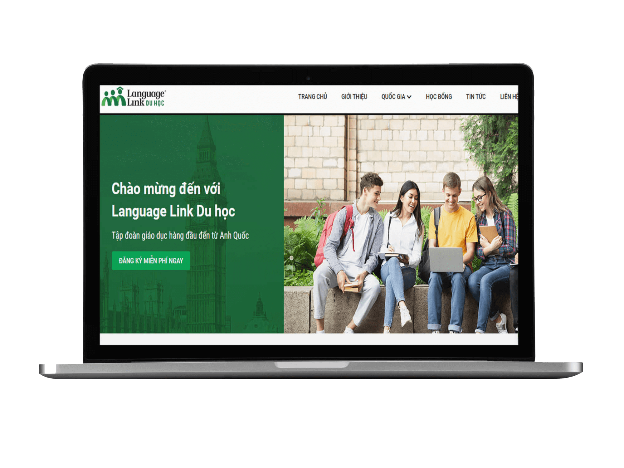 Thiết kế website du học