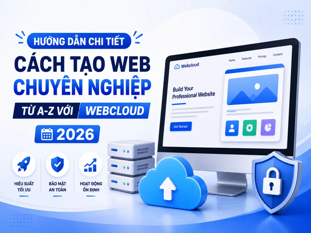 Hướng Dẫn Chi Tiết Cách Tạo Web Chuyên Nghiệp Từ A-Z Với Webcloud 2026